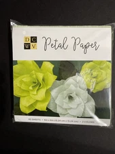DCWV Petal Paper Green 2 Colors 40 Sheets 6in X 6in New Sealed