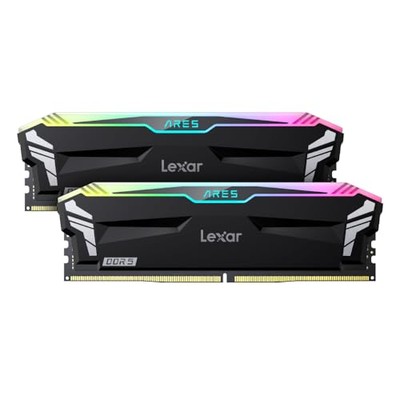 Lexar ARES DDR5 32GB(16gb×2) RGBメモリキット Lexar ARES RGB DDR5 32GB Kit 2x16GB Desktop Memory with Error