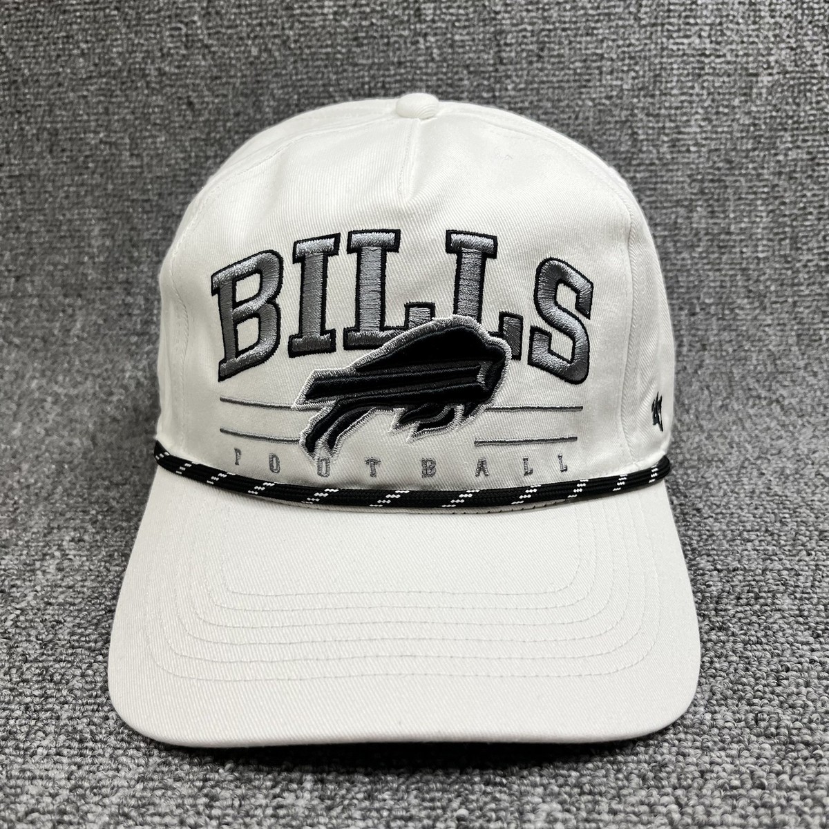 Buffalo Bills '47 Brand White Hitch Rope Snapback Hat NFL Football Cap