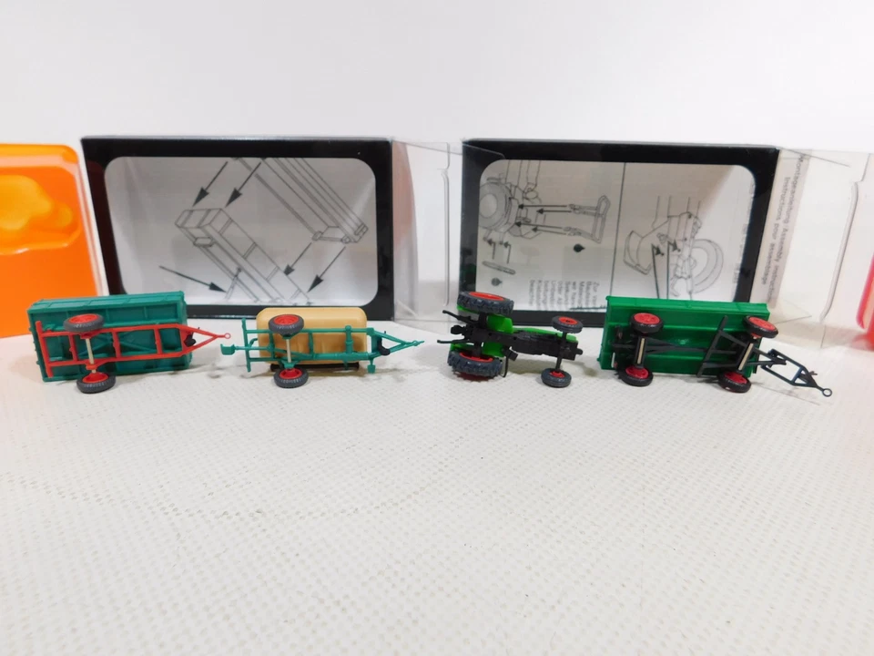 2x Preiser H0 1:87 Packaging 17914 Agricultural Tractors Deutz 17917 Mint + Box - Image 3 of 4