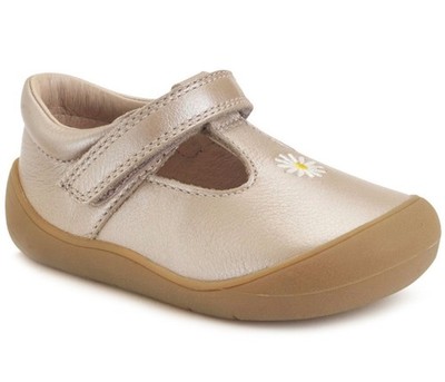 Startrite Floret Mädchen T-Bar Design First Walkers in Taupe Perlen Leder