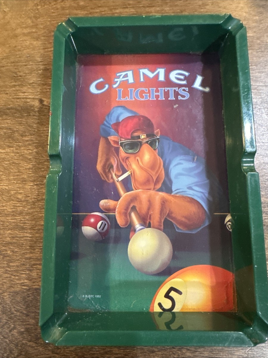 Joe Cool Camel Lights Cigarette Billiard Ashtray Pool Table