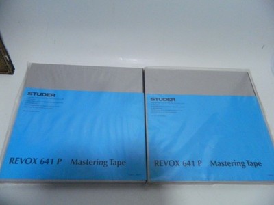 2x Studer Revox Mastering Tape 641P 1100m Tonbandspule Neu & OVP Ton Studio