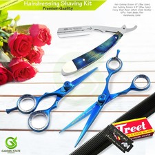 Barber Clean Shaving Hairdressing Tools Hair Cutting Scissors Razor Shavette