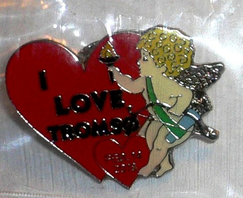 City of Tromso Norway Souvenir PIN "I LOVE TROMSO" Valentine Day FEB 14, 2018 - Bild 3 von 3