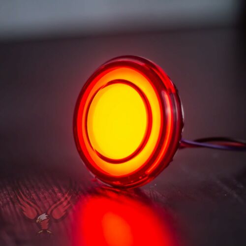 Eagle Lights 2" Red Rear LED Turn Signals Tail & Brake Light for Harley Davidson - Picture 3 of 11
