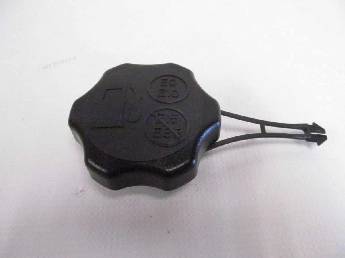 Push mower gas cap outlet