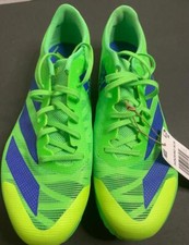 Adidas Adizero Size 8 XCS FZ2481 Screaming Green Sonic Ink Track Spikes   New