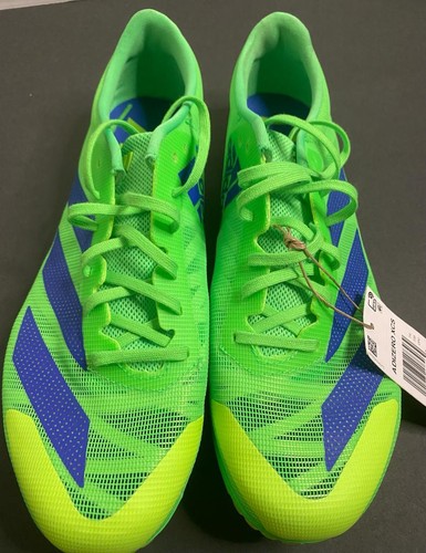 Adidas Adizero XCS FZ2481 Screaming Green Sonic Ink Track Spikes - Neu, ohne Karton
