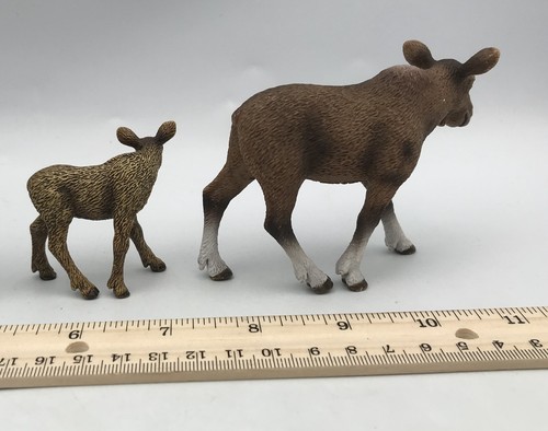Schleich MOOSE FAMILY 2009 Retired Wildlife Animal Figures 14621 14620 14619 - Picture 6 of 6