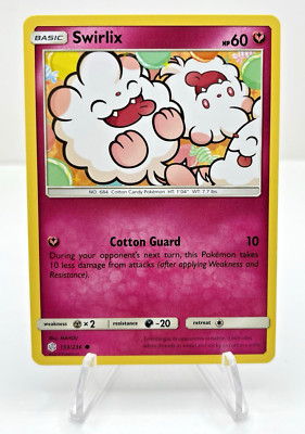 Swirlix 153/236 Non Holo Common Sun & Moon Cosmic Eclipse Pokemon Card NM