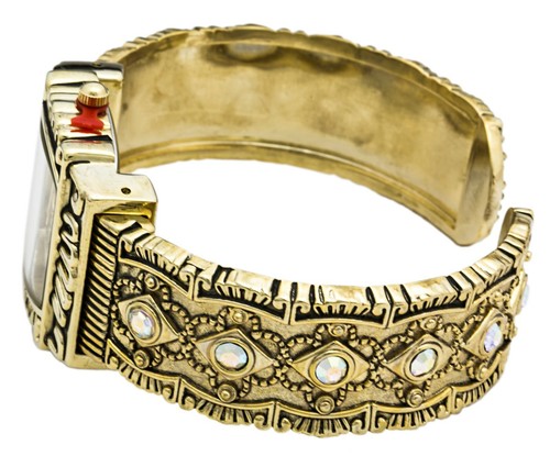 Blekon Collections Quarz Damen 28mm Western Strass Armreif Uhr - Bild 8 von 12