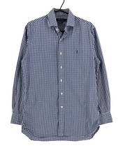 POLO RALPH LAUREN Shirt Casual Formal Slim Fit Poplin Men Size S 15 - 32/33 