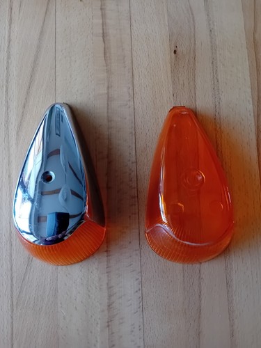 Blinkerglas VW auf Kotflügel HELLA Bl365 eins mit Cromdeckel Original