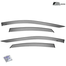 EOS Visors For 19-Up Kia Forte Sedan JDM Tape-On Side Window Vent Rain Guards