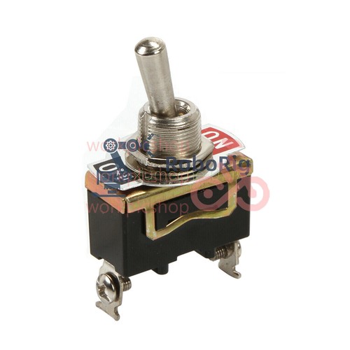 5PCS NEW E-TEN1021 2-Pin Toggle Flick Switch SPST ON-OFF Car Dash Light Metal - Picture 7 of 7
