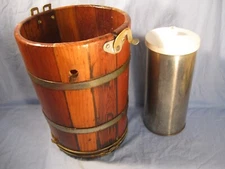 Sterling 4 Qt. Ice Cream Freezer Canister & Wood Frame by Richmon Cedar Works