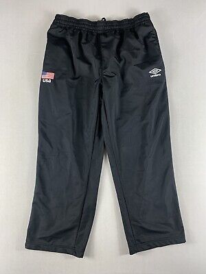 Umbro Jogger Athletic Pants Mens Large Black USA Soccer 100 Umbro Jogger Athletic Pants Mens Large Black USA Soccer 100