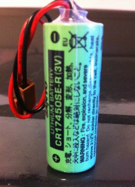 CR17450SE-R 3V FANUC Robot Battery A98L-0031-0012 A02B-0200-K102 with Resistance EUR 54,90