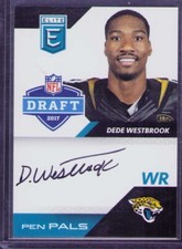 2017 Donruss Elite - Pen Pals #PP-DD Dede Westbrook Rookie Auto