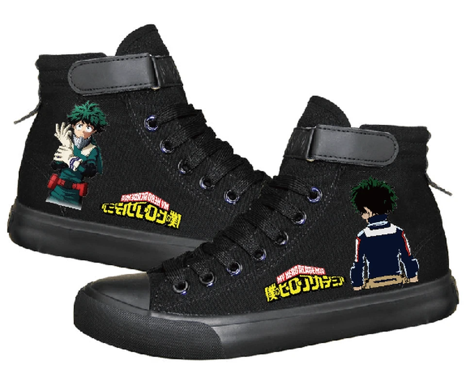 Anime My Hero Academia Juegos con disfraces Zapatos de lona de caña alta Informales Tenis Zapatos Foto 4 de 4