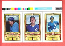 1983  TOPPS /  PERMA-GRAPHIC  PAPER PROOF SHEET  GEORGE BRETT