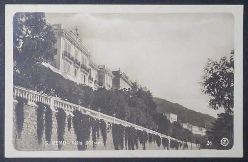San Remo Villa d'Oster - anni '10/20 - Cartolina panoramica Vintage Occasione!