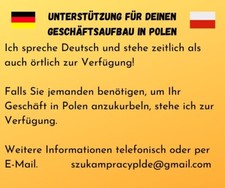 Unterst&uuml;tzung f&uuml;r Deinen Gesch&auml;ftsaufbau in Polen