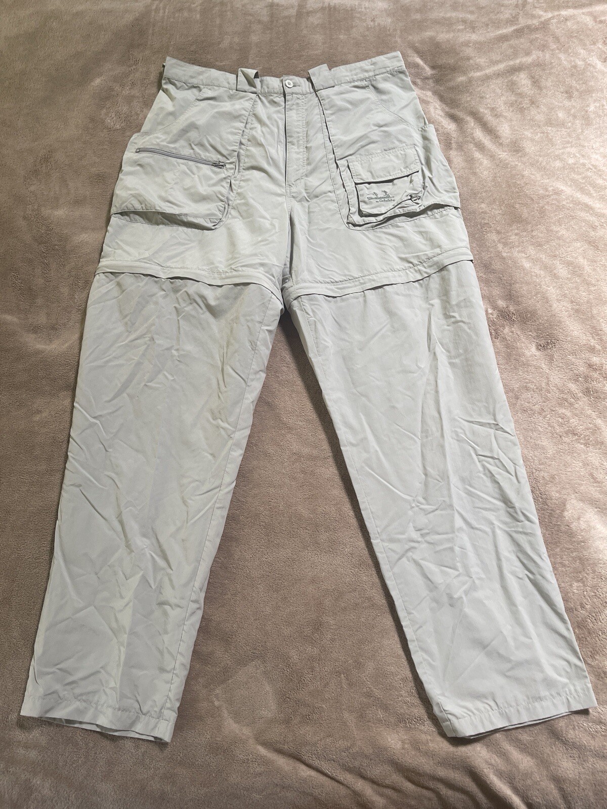 Cabela's Guidewear Convertible Pants Men’s Size XL Beige Tan Fishing