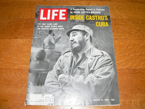 Vintage March 15, 1963 Issue of Life Magazine Fidel Castro, Cuba Cover 3/15/63