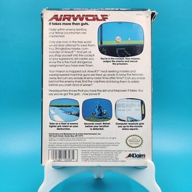 Videojuego Airwolf Nintendo NES completo en caja