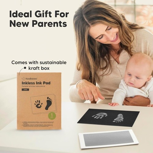 Inkless Baby Hand & Footprint Kit Mess Free Clean Touch Ink Pad Keepsake Gift US - Picture 10 of 10