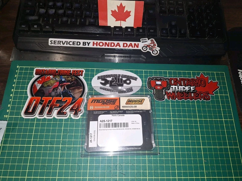 Kit de cojinete de rueda trasera Honda XR600R XR250R A25-1217 compatible con 1985-2000 250-600cc Foto 4 de 4