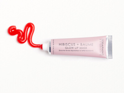  SERAPHINE BOTANICALS Glow Lip Mask Hibiscus Baume Full Sz 15 ml BNIB AUTHENTIC