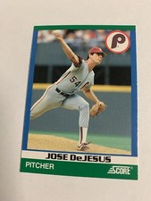 1991 Score Rising Star Jose De Jesus Philadelphia Phillies 