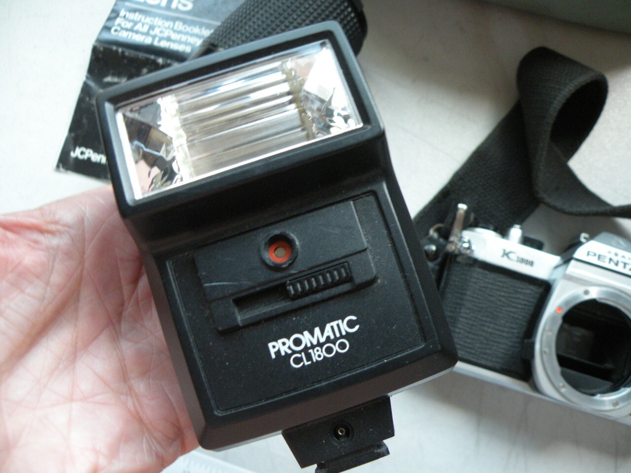 Pentax Asahi K1000 35mm SLR Camera Kit w/ JC Penney Lens Made in Japan