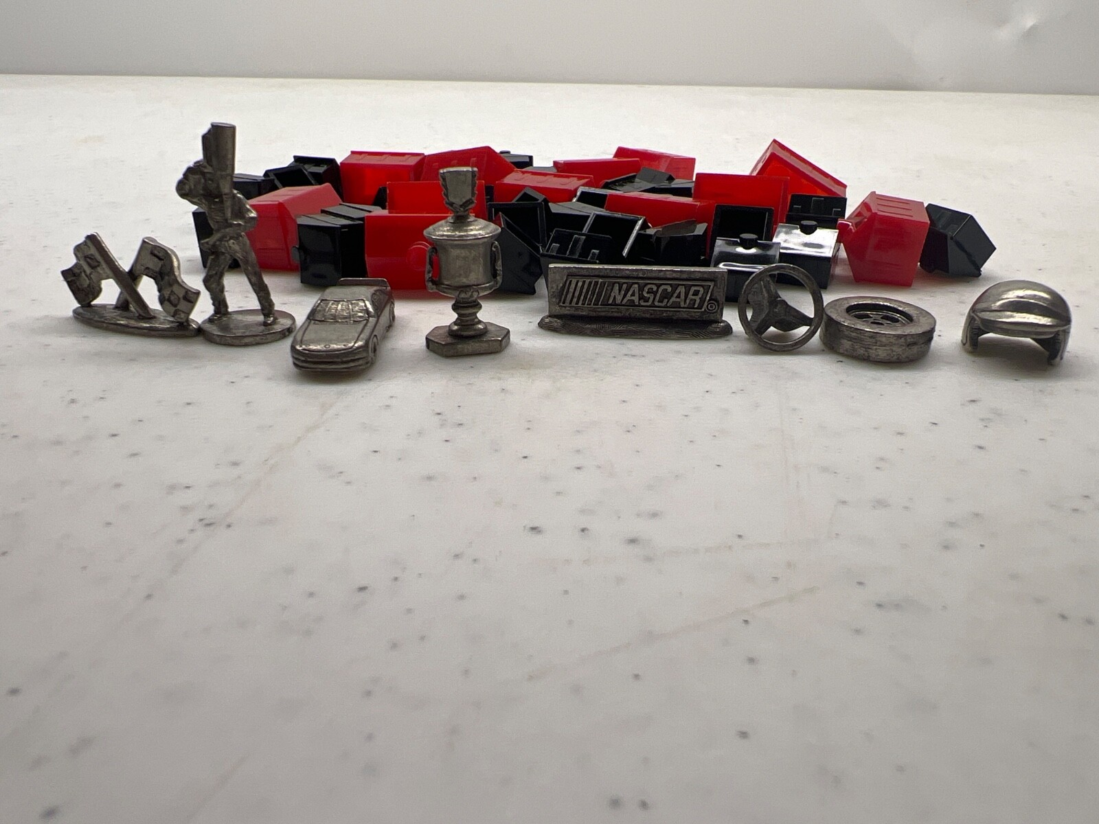 1997 NASCAR Monopoly Collector's Edition Game Tokens Houses Hotels