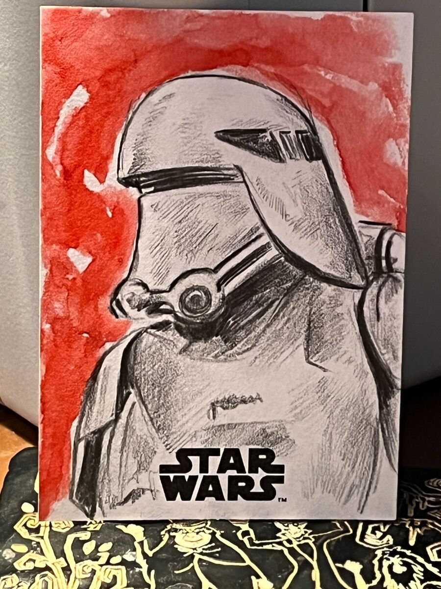 Topps Star Wars Sketch Card First Order Trooper | eBay Topps Star Wars Sketch Card First Order Trooper | eBay