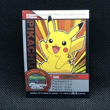 Pikachu Pokemon Kids Sticker Seal Japanese No.006 Rare 2013 Bandai Japan F/S