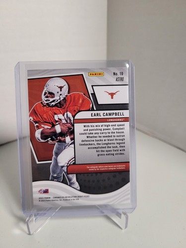 2023 Panini Chronicles Draft Picks Revolution Astro EARL CAMPBELL #10 Texas - Picture 2 of 2