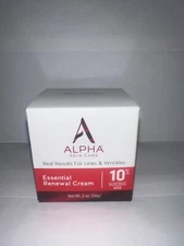 Alpha Skin Care - Essential Renewal Cream, 10% Glycolic AHA, Real Results... 