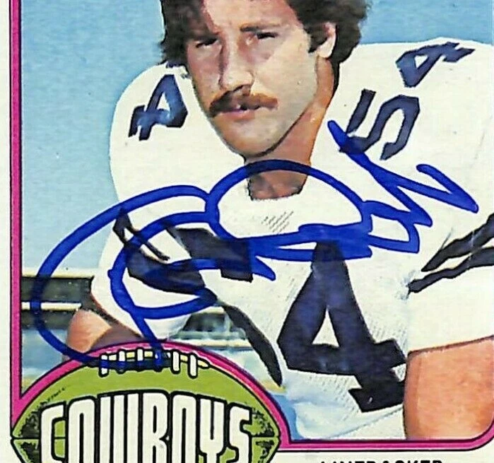 1976 Topps RANDY WHITE Signed Auto Cowboys Rookie Card #158 Beckett BAS Slabbed - Image 3 of 4