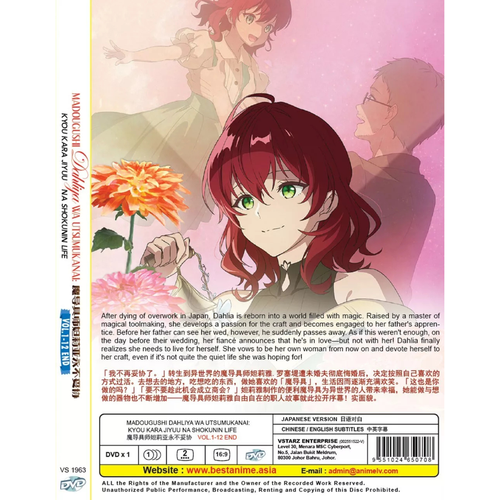 Madougushi Dahliya Wa Utsumukanai: Kyou Kara Jiyuu Na Shokunin Life Vol.1-12 DVD - 第 3/10 張圖片