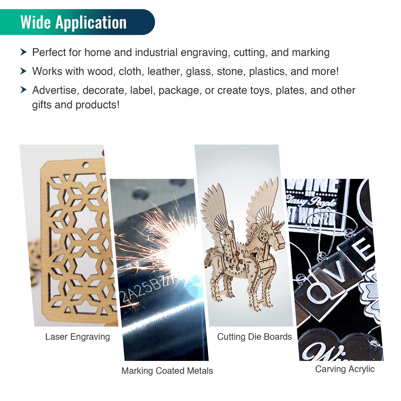 OMTech 130W CO2 Laser Tube (Peak 160W) for CO2 Laser Engraver Cutter