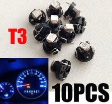 10pcs T3 Led Neo Wedge 1smd Dashboard Instrument Cluster Dash Light Bulbs Blue