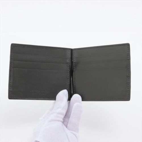 Bottega Veneta Intrecciato Leather Money/ Bill Clip Gray (MSRP $600) **EBAY LIVE - Picture 3 of 5