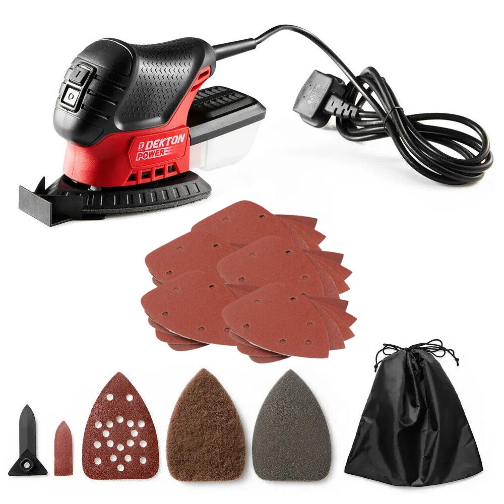 Electric Detail Sander Palm Mouse 75W 25 Sanding Sheets Dust