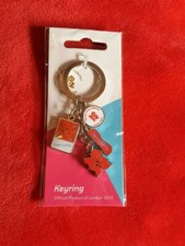 Olympics London 2012 - Track Cycling + Assorted Charms - Keyring - £4.99