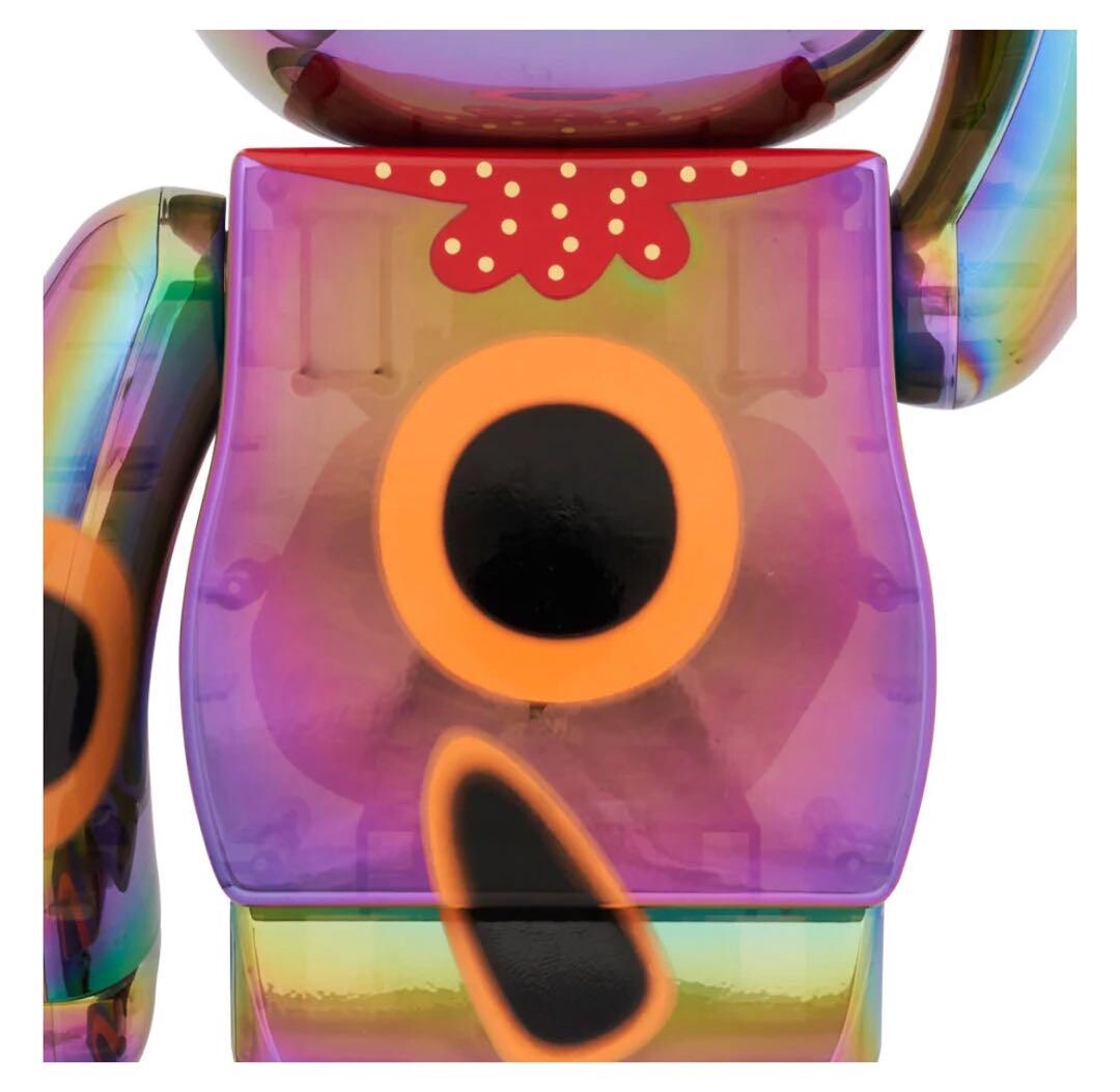 BE@RBRICK Lucky Cat 1000% MANEKI NEKO Black Transparent Plating