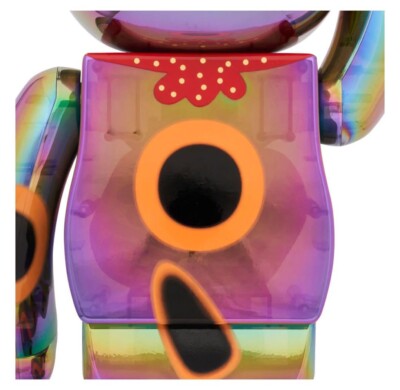 BE@RBRICK Lucky Cat 1000% MANEKI NEKO Black Transparent Plating